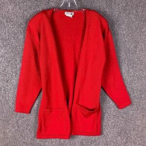 Adele‎ Joyce Cardigan Women's Small Acrylic Wool Blend Adults Red S